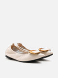 Gilda 銅釦尖頭平底鞋