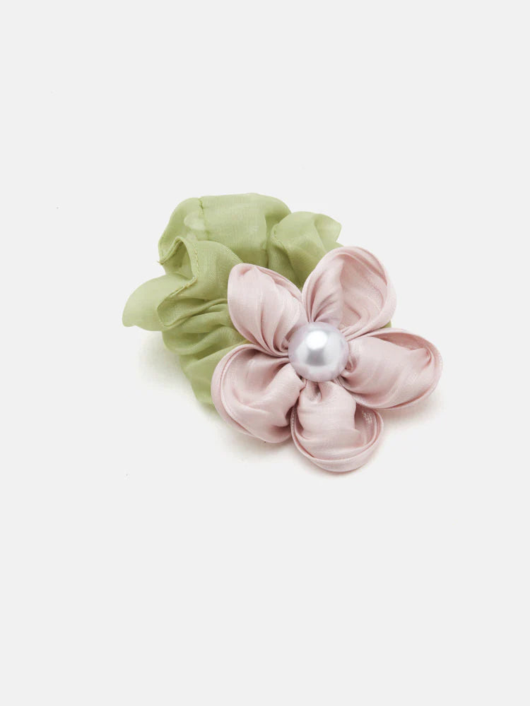 PAZZION, Gracie Bloom Scrunchie, Pink
