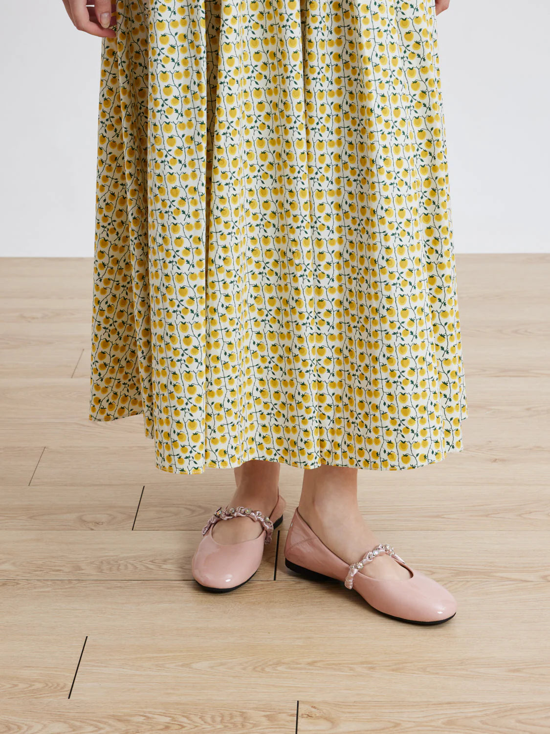 PAZZION, Guillame Braided Strap Patent Mary Janes, Pink