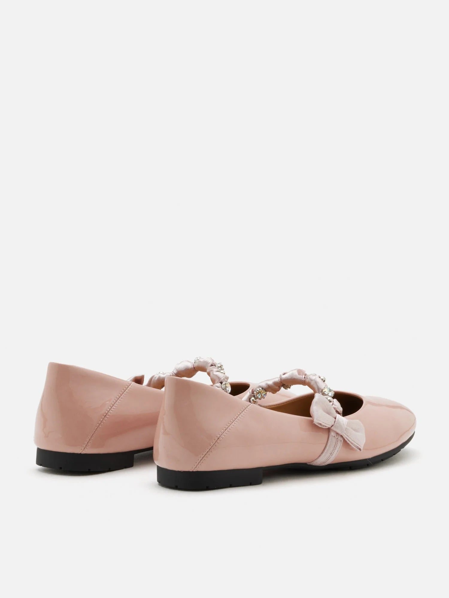 PAZZION, Guillame Braided Strap Patent Mary Janes, Pink