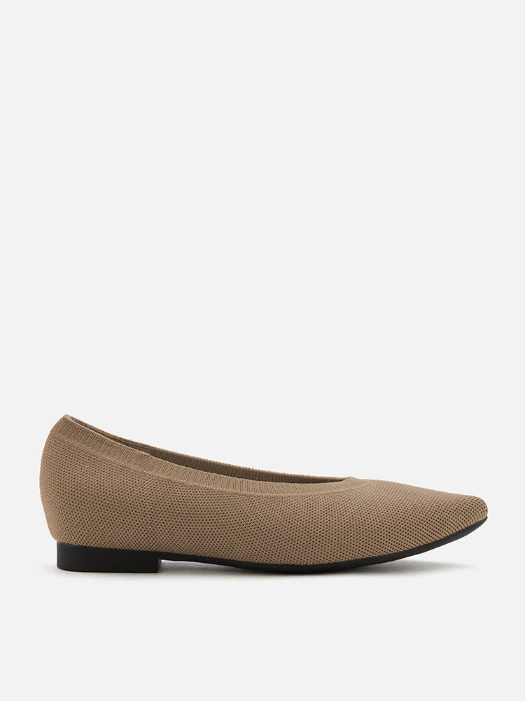 PAZZION, Hadley Flyknit Covered Flats, Camel