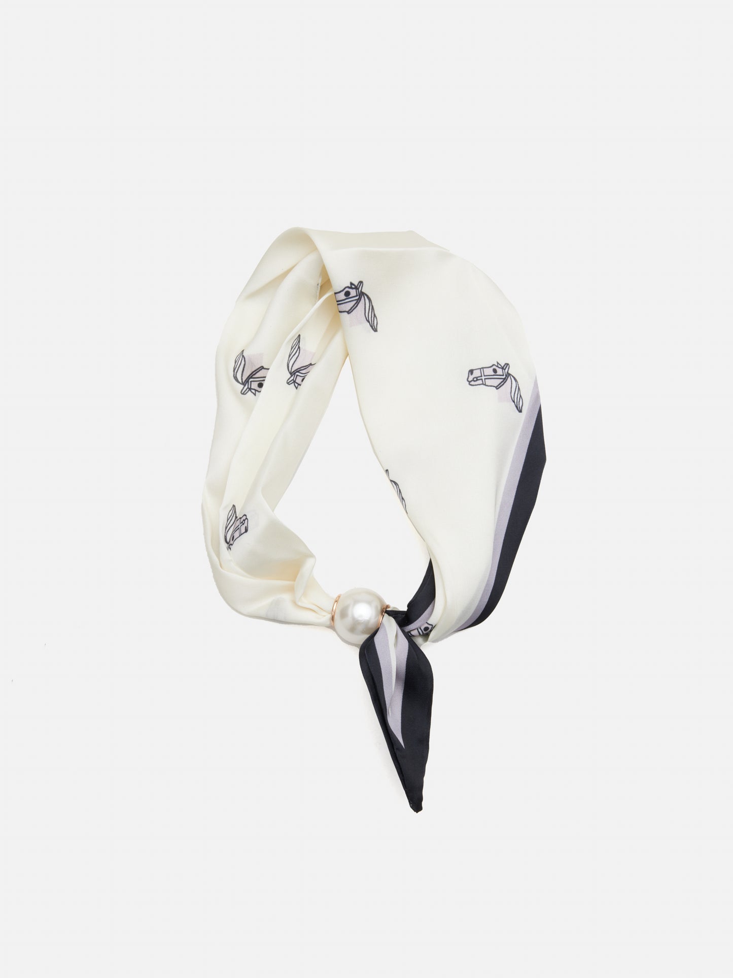 PAZZION, Henrietta Printed Scarf, Beige