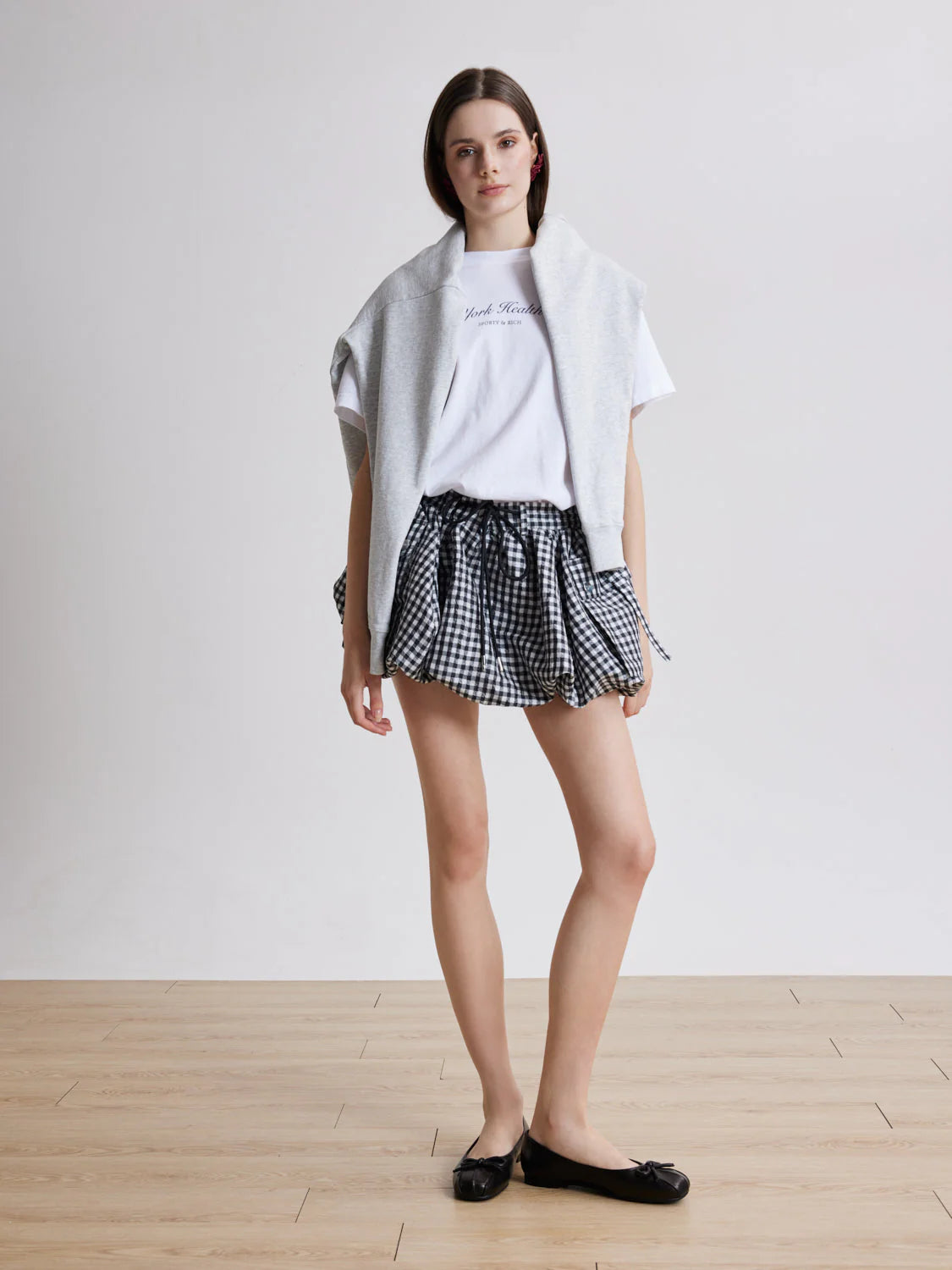 PAZZION, Janae Sculpted Bow Knot Flats, Black