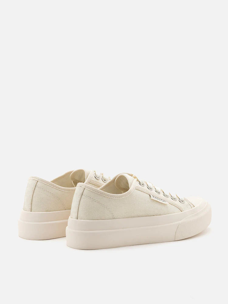 PAZZION, Jayla Canvas Sneakers, White