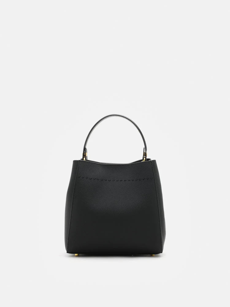 PAZZION, Jeanne Double Handle Bag, Black