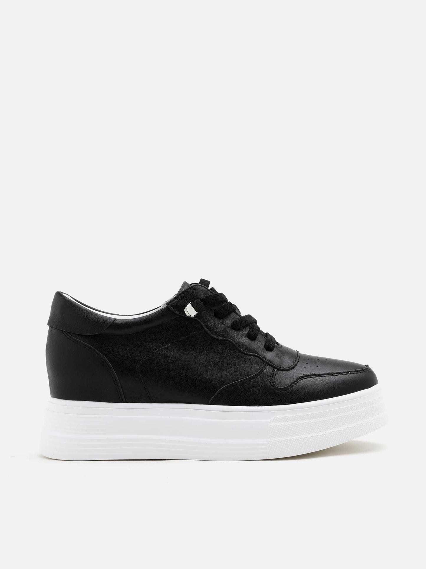 PAZZION, Kate Unlace Platform Sneakers, Black