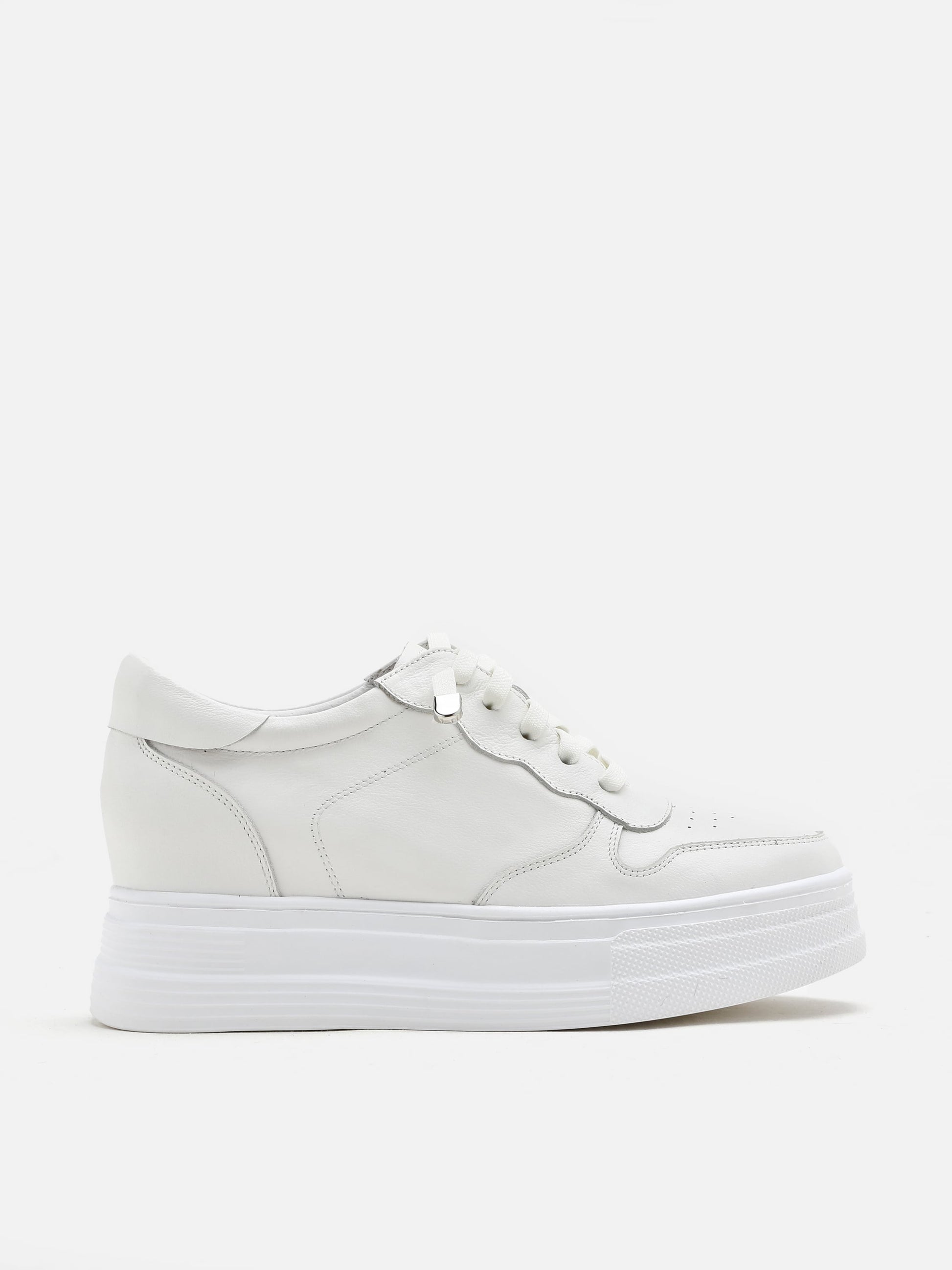 PAZZION, Kate Unlace Platform Sneakers, White