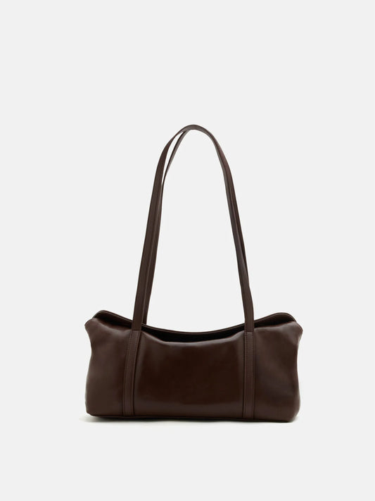 PAZZION, Kyravelle Leather Shoulder Bag, Darkbrown