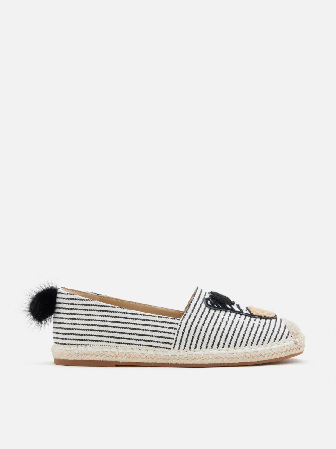 PAZZION, Larisse Horse Motif Espadrilles, Black