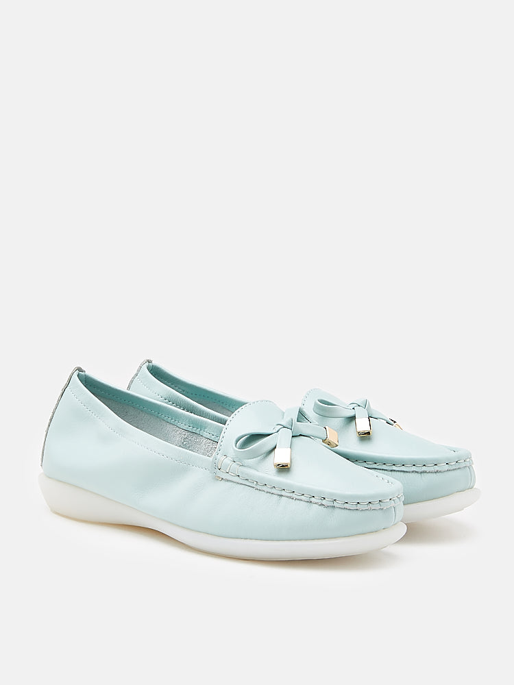 PAZZION, Lavinia Moccasins, Light Blue