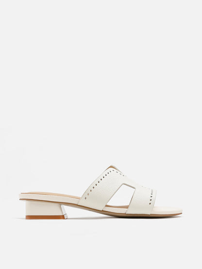 PAZZION, Leanne Caged Sandal Heels, Beige