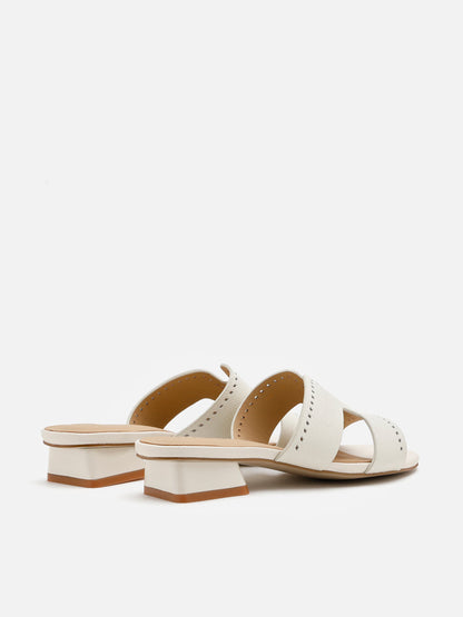 PAZZION, Leanne Caged Sandal Heels, Beige