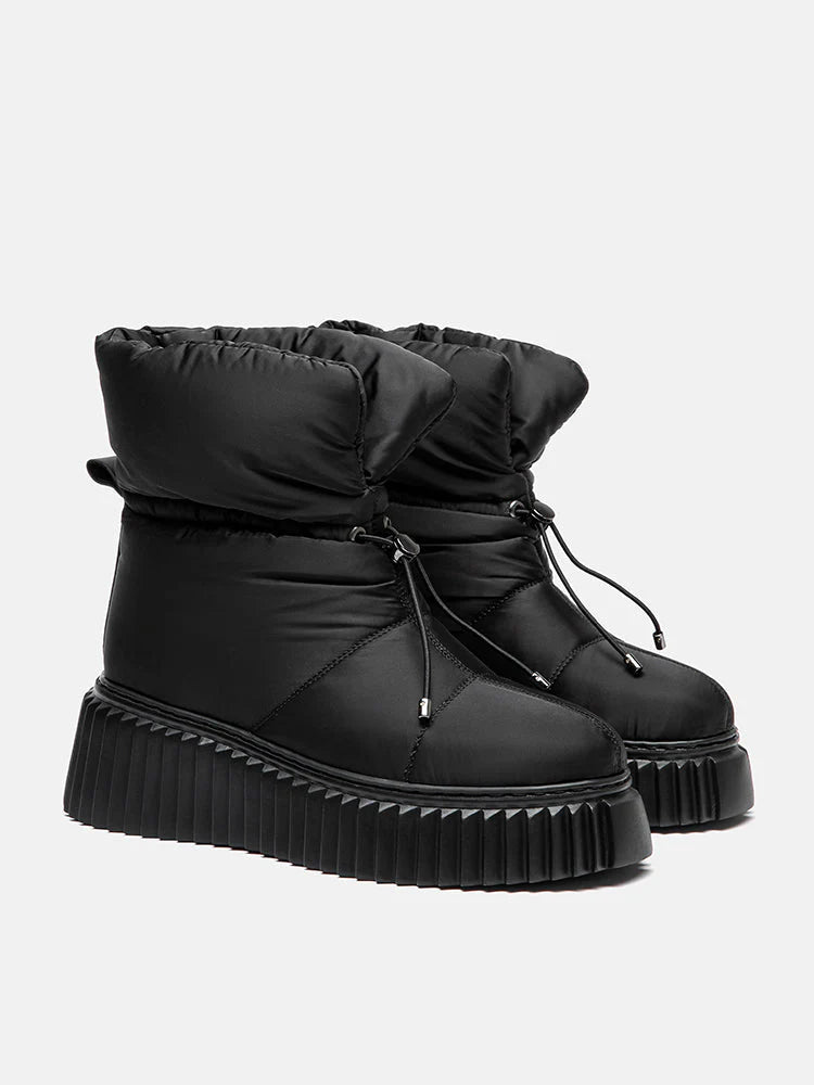 PAZZION, Leslie Puffer Down Boots, Black