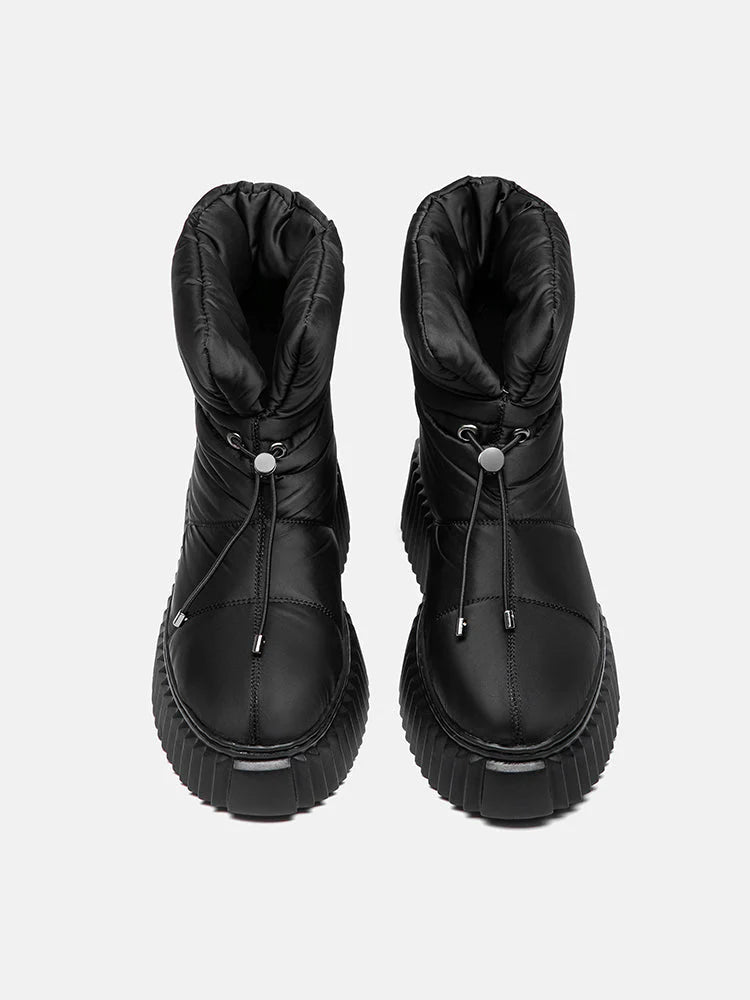 PAZZION, Leslie Puffer Down Boots, Black