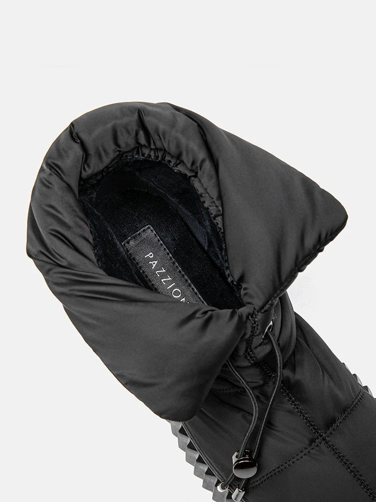 PAZZION, Leslie Puffer Down Boots, Black