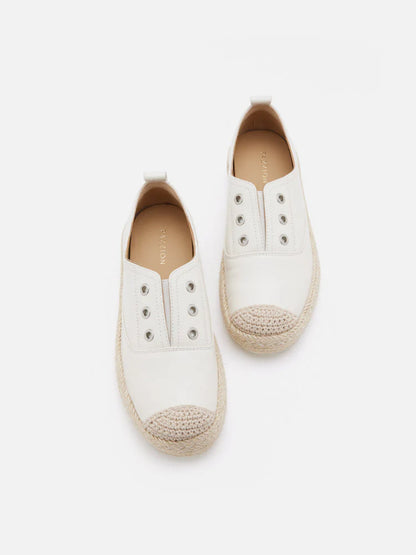 PAZZION, Liz Unlaced Slip-On Espadrilles, Beige