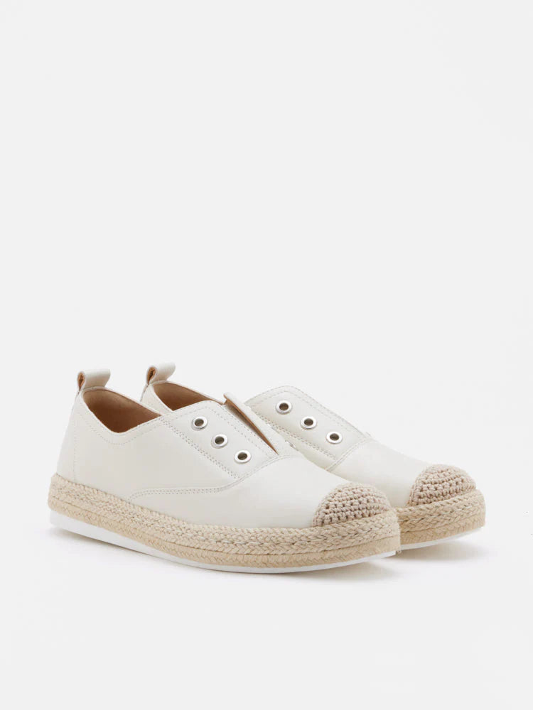 PAZZION, Liz Unlaced Slip-On Espadrilles, Beige