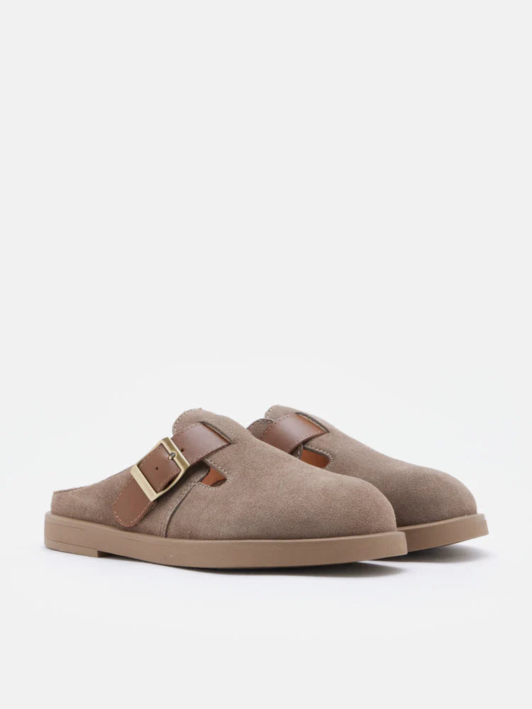 PAZZION, Lorelei Suede Mules, Grey