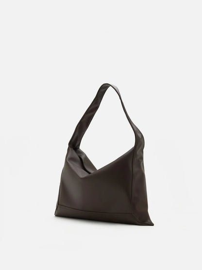 PAZZION, Lucia Slouchy Shoulder Bag, Brown
