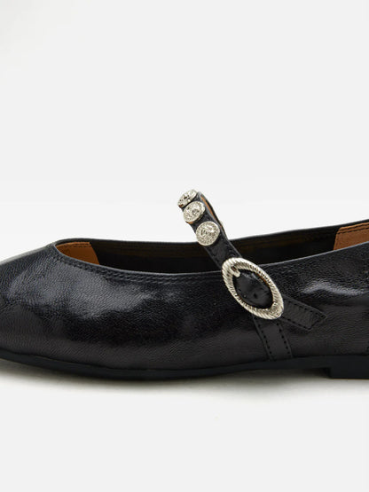 PAZZION, Lumi Coin-Studded Mary Janes, Black