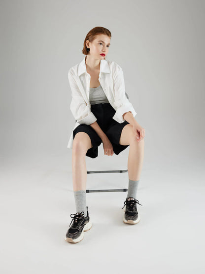 PAZZION, Marivelle Crystal Embellished Mesh Sneakers, Black