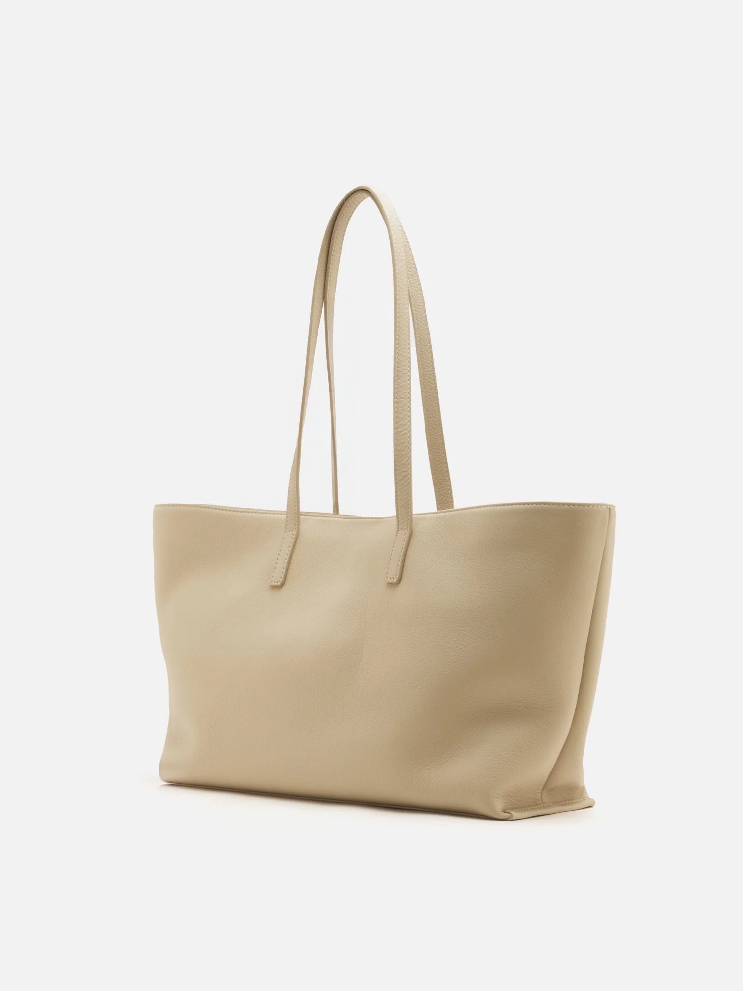 PAZZION, Marivyn Leather Tote, Beige
