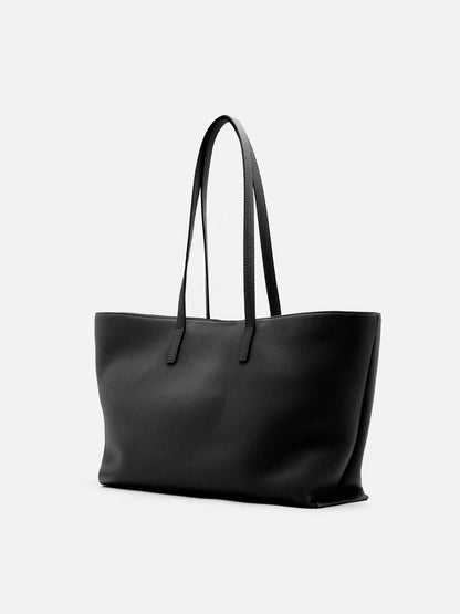 PAZZION, Marivyn Leather Tote, Black