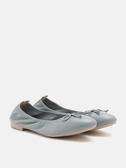 PAZZION, Nova Bow Covered Flats,Grey