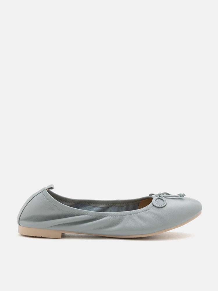 PAZZION, Nova Bow Covered Flats,Grey