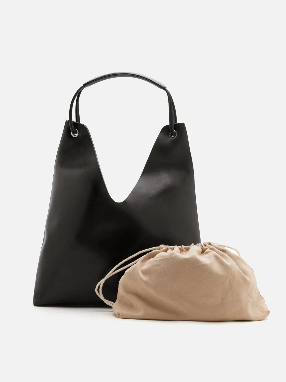 PAZZION, Pennie Centerline Stitch Tote, Black