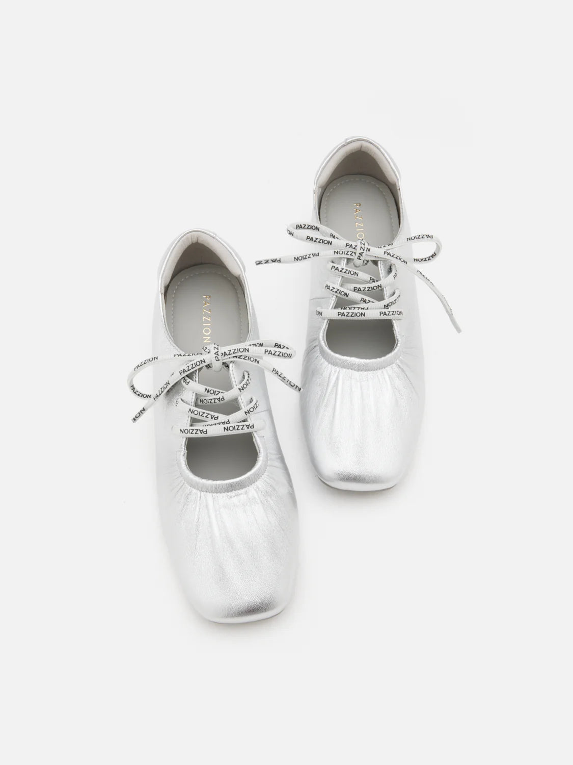 Pernille 金屬色綁帶平底鞋