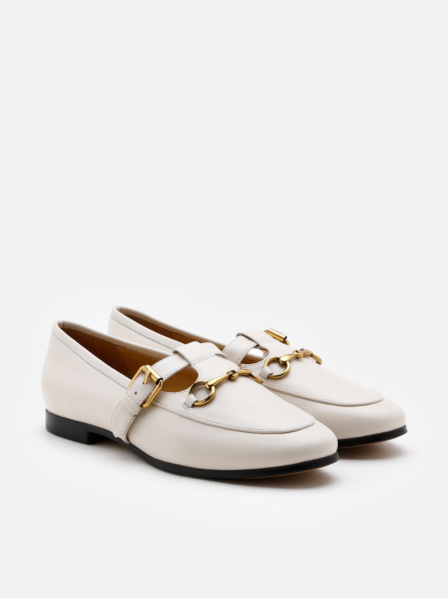 PAZZION, Rachel Preppy Kate Cut Out Loafers, Beige