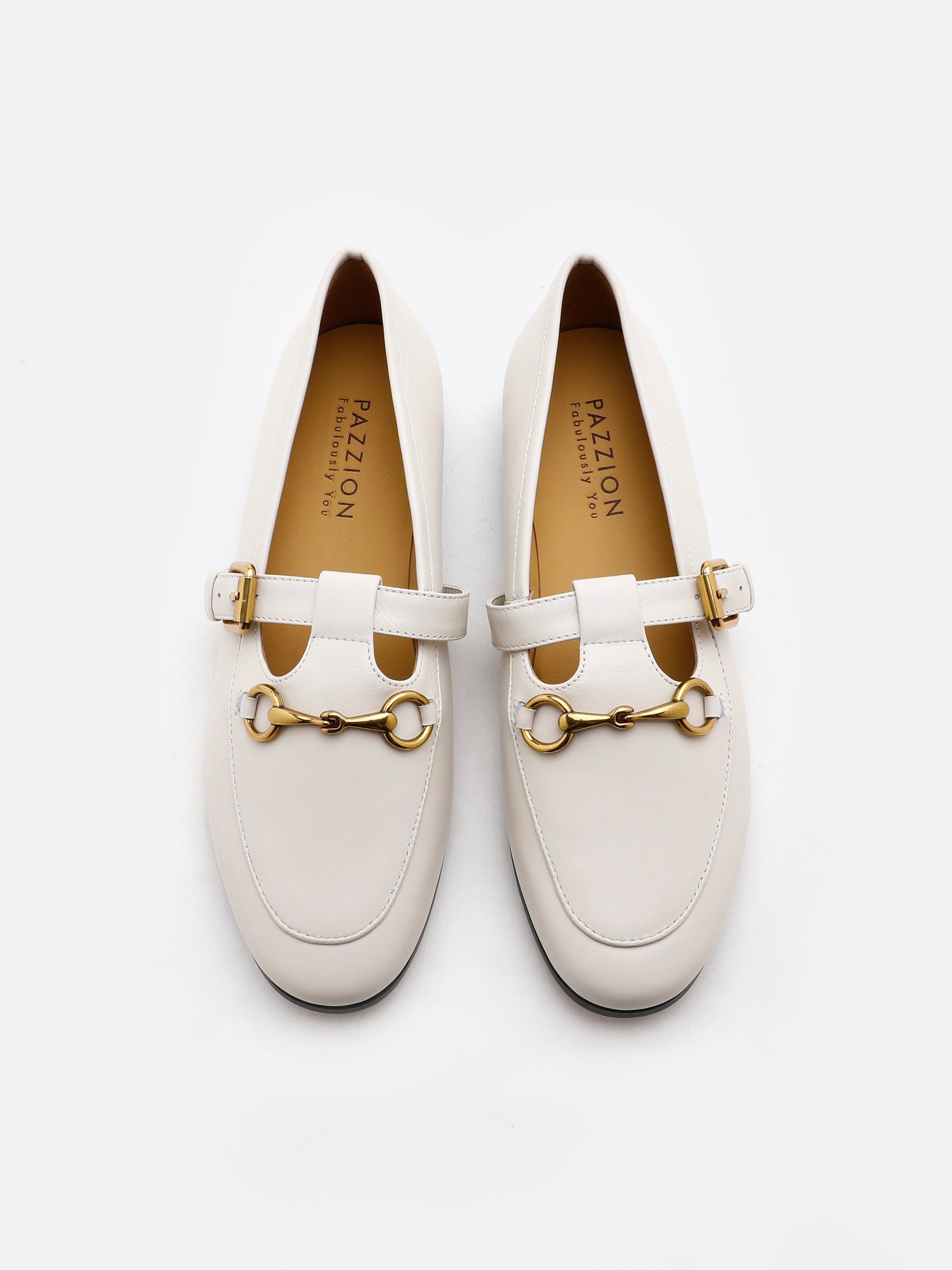 PAZZION, Rachel Preppy Kate Cut Out Loafers, Beige