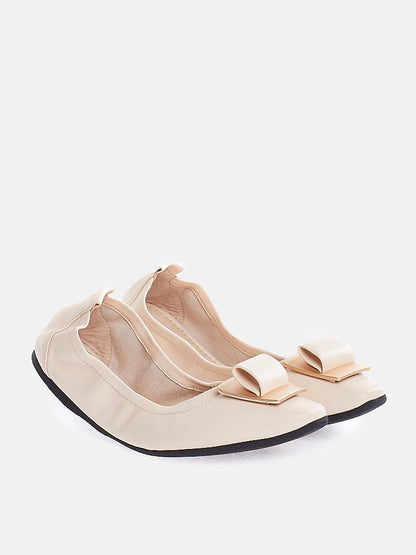 PAZZION, Rahma Ornament Flats, Beige