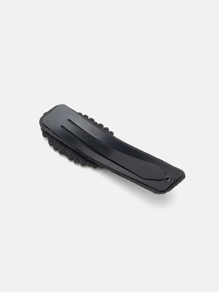 PAZZION, Renee Oval Buckle Hair Clip, Black