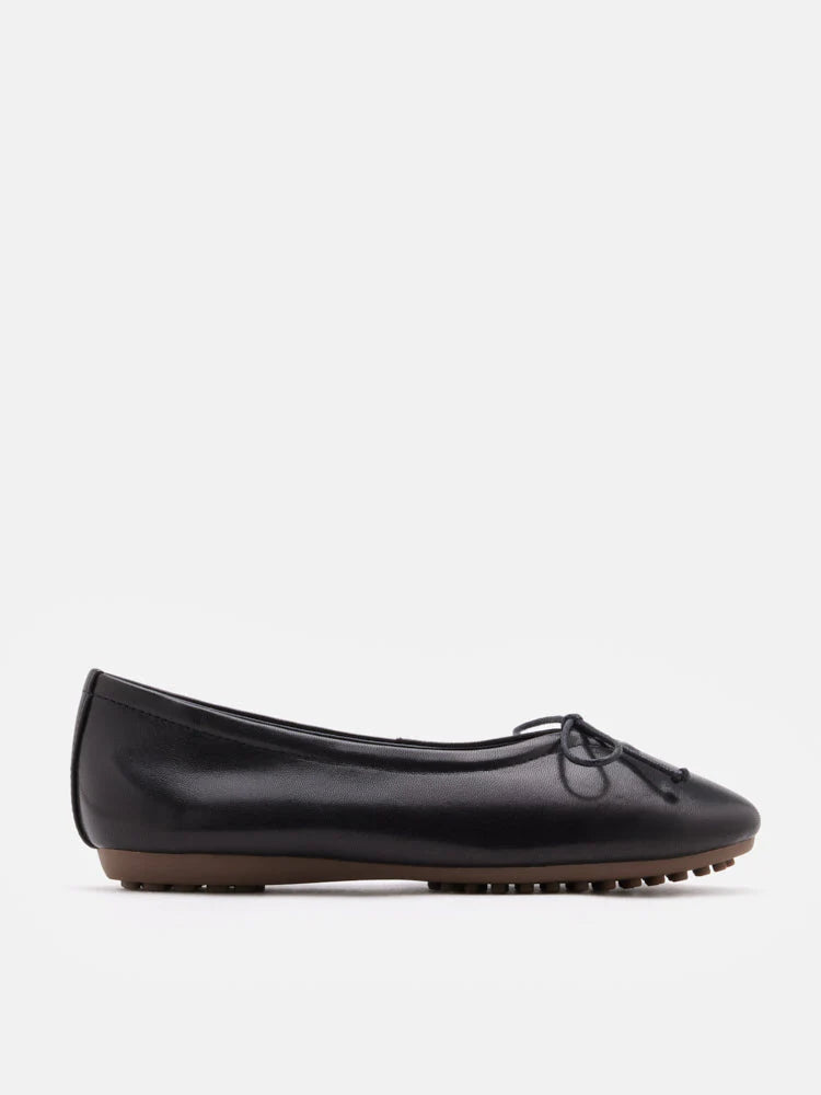 PAZZION, Rhea Bow Ballerinas, Black