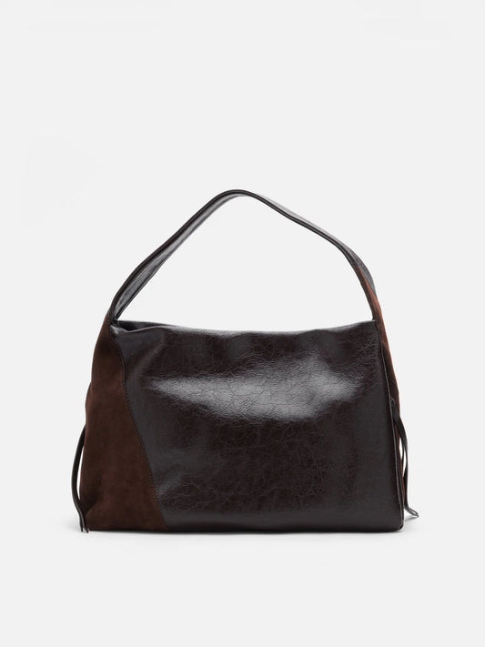 PAZZION, Rosamund Shoulder Bag, Brown