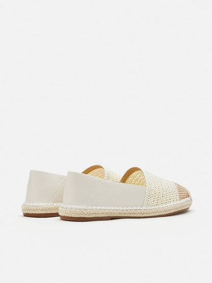 PAZZION, Shae Colour Blocked Espadrilles, Beige