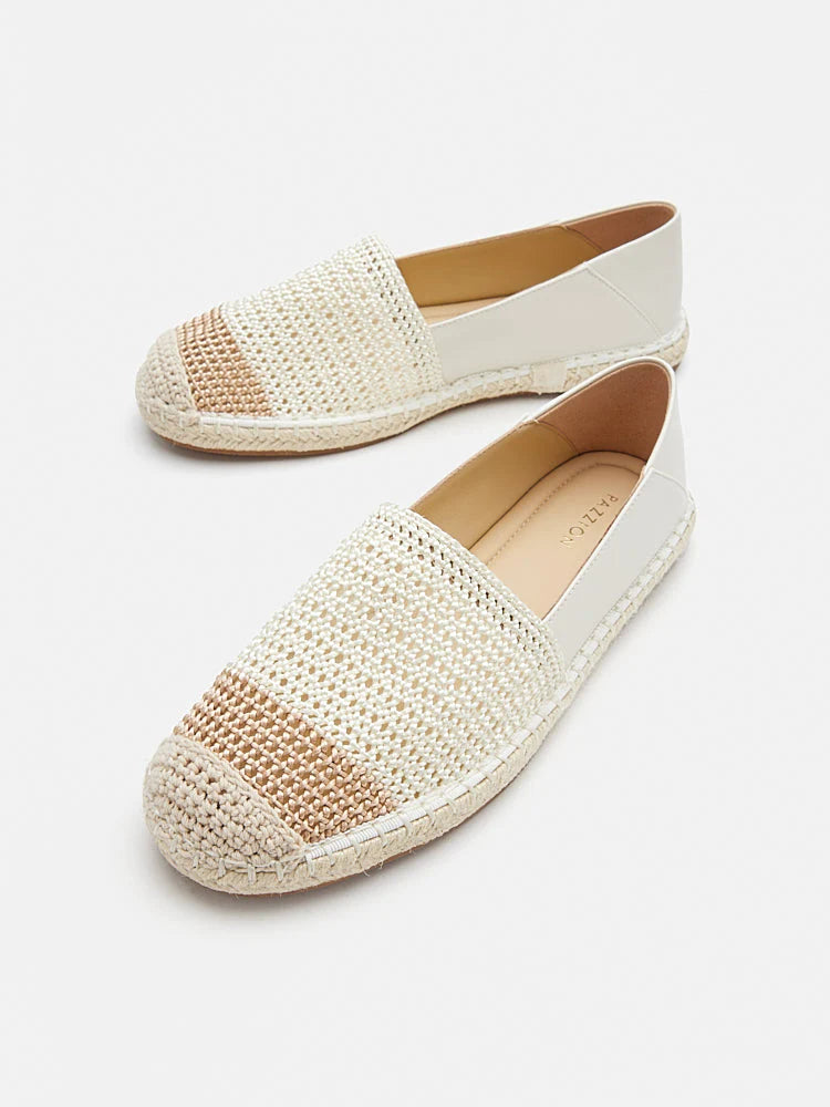 PAZZION, Shae Colour Blocked Espadrilles, Beige