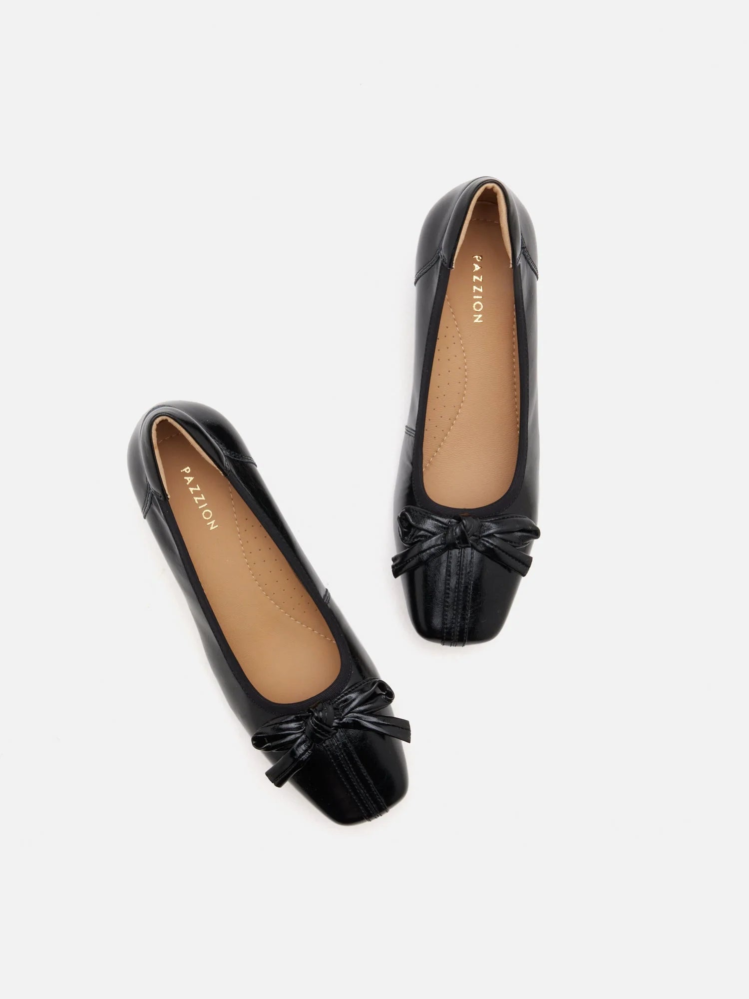 PAZZION, Silvianne Bow-Tied Leather Heels, Black