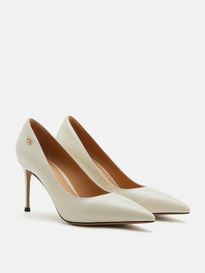 PAZZION, Stefano Patent Stiletto Heels, Beige
