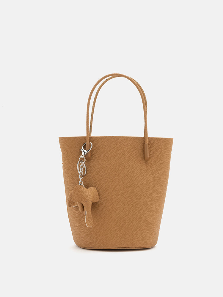 PAZZION, Stormy Garden Bucket Bag, Brown