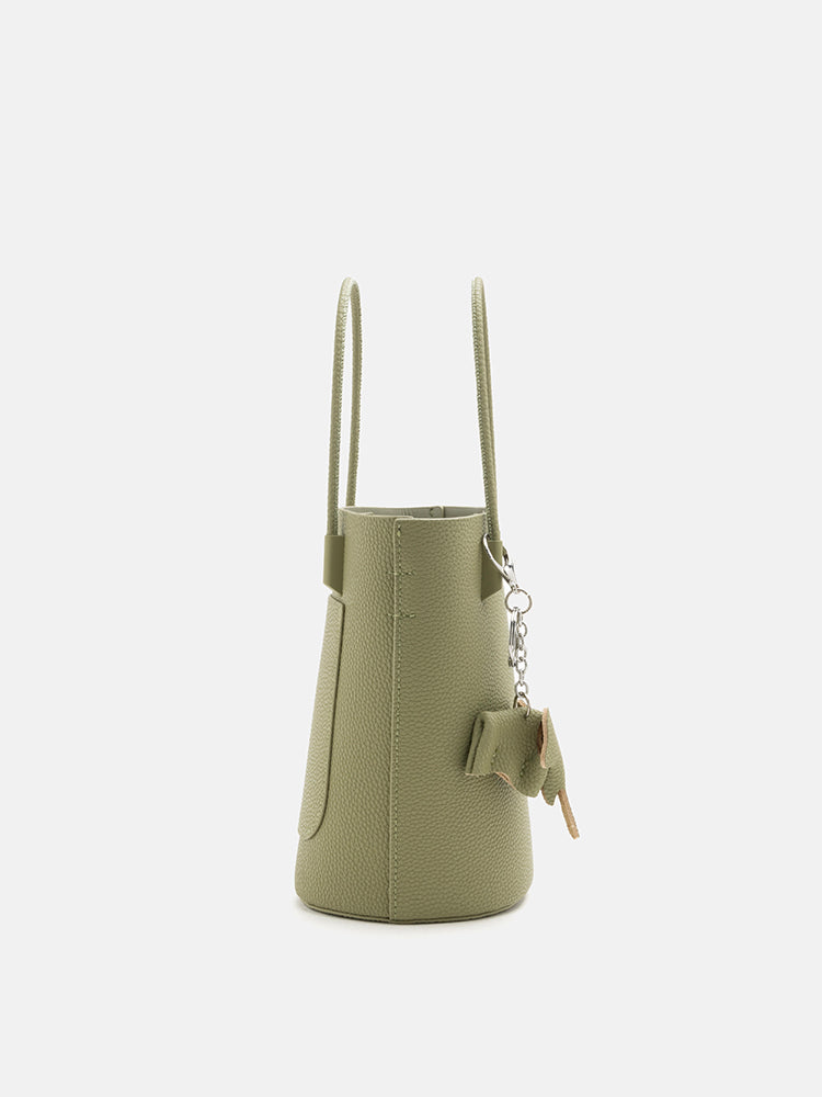 PAZZION, Stormy Garden Bucket Bag, Light Green