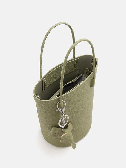 PAZZION, Stormy Garden Bucket Bag, Light Green