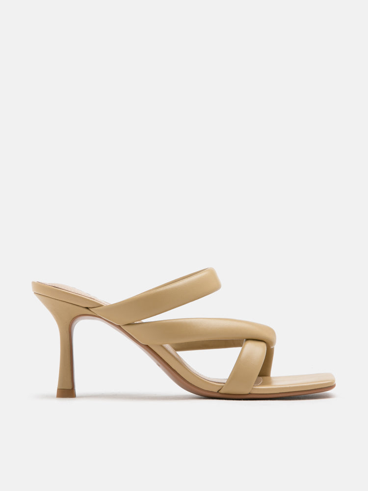 PAZZION, Taliha Cross Strappy Heels, Yellow