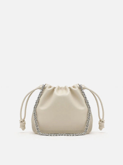 PAZZION, Trinity Chained Bag, Beige