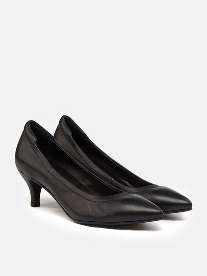 PAZZION, Valentina Classic Low Heels, Black