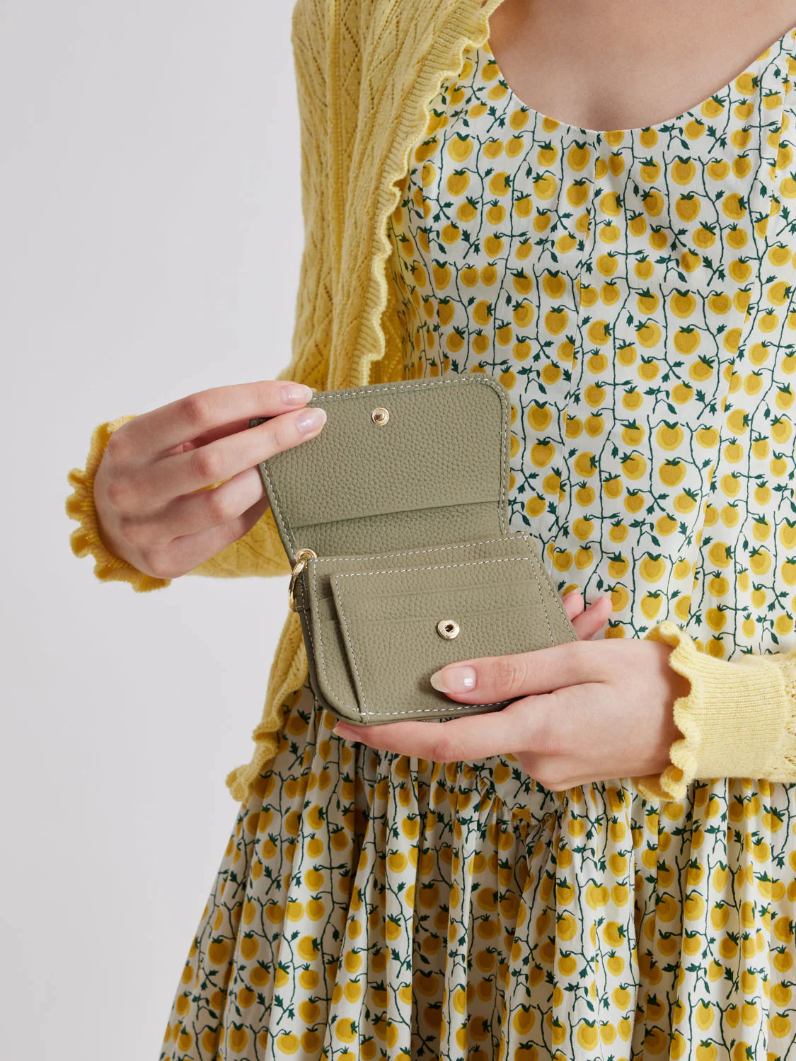 PAZZION, Valeria Compact Wallet, Green