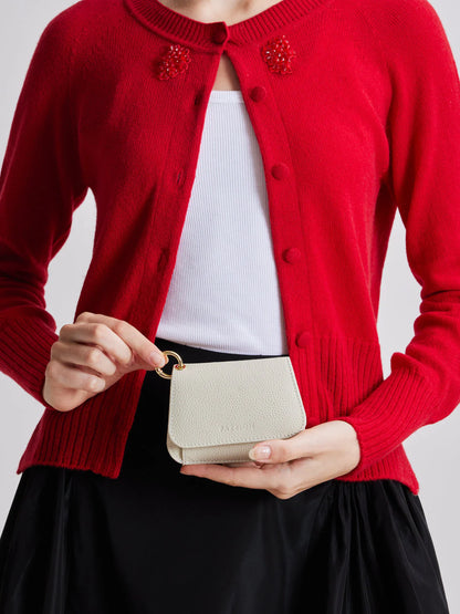 PAZZION, Valeria Compact Wallet, White