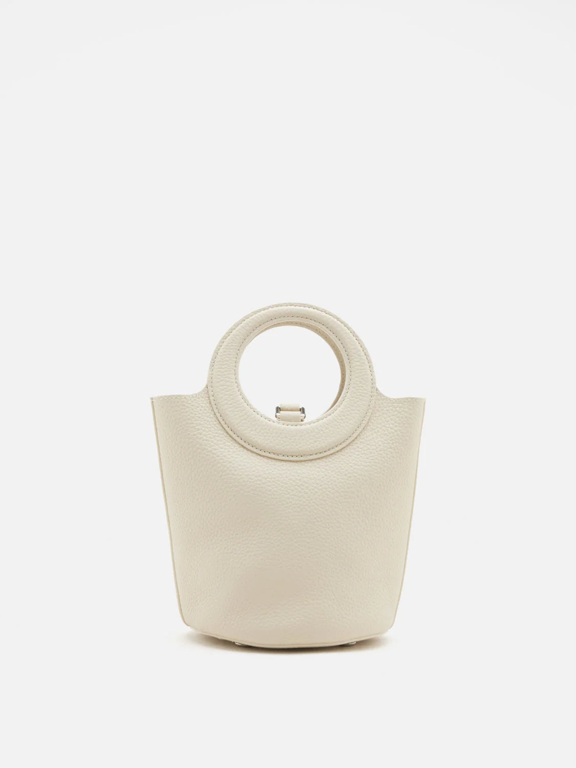 PAZZION, Vespera Bucket Bag, Beige
